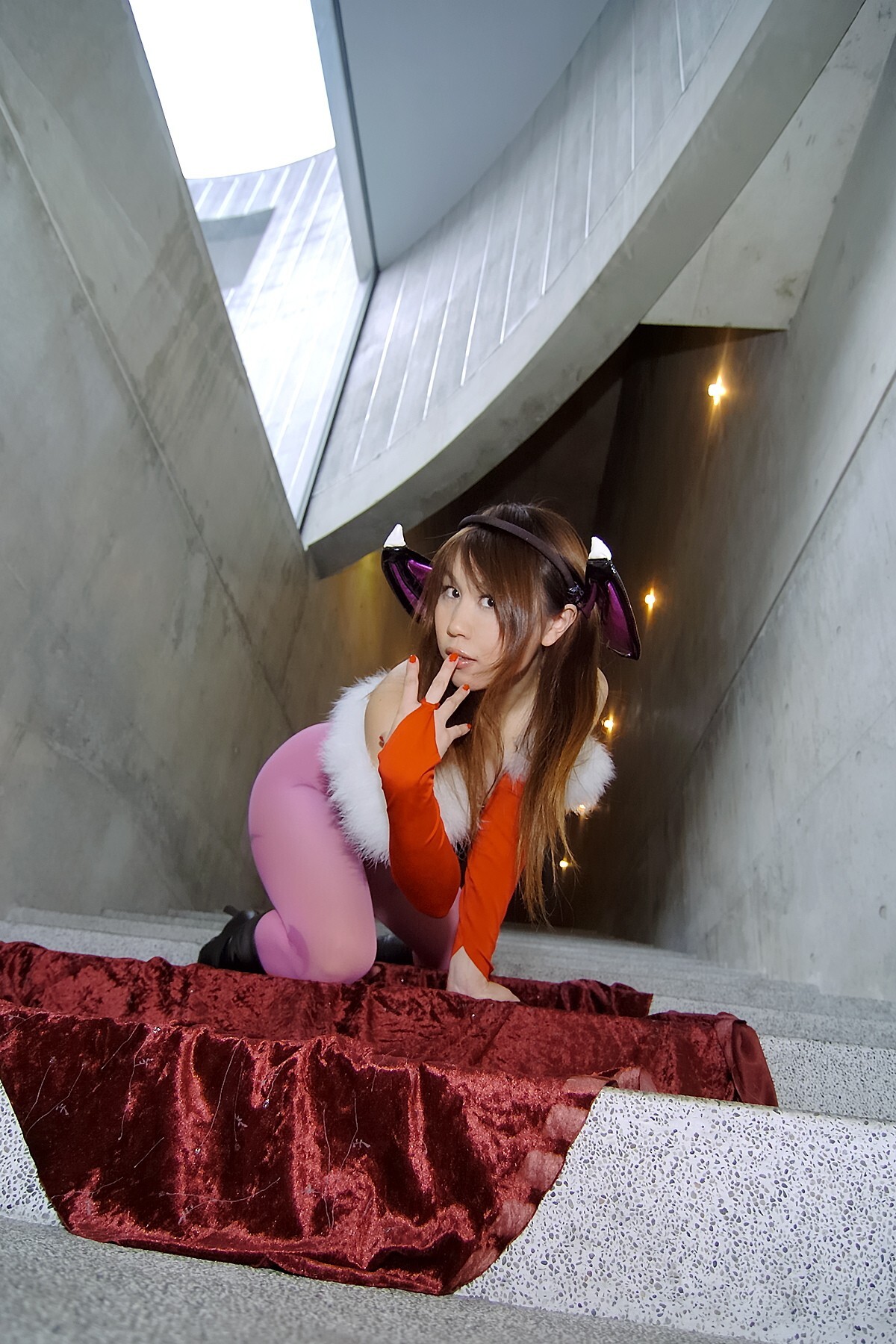 [Cosplay] 2013.04.08 Hot Lilith and Morrigan sexy Cosplay